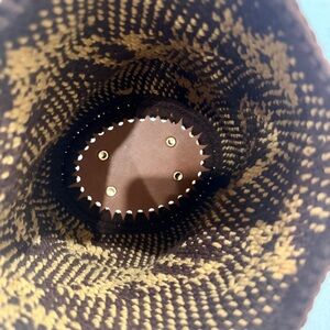 Handmade Brown and Tan Designer Crochet Shoulder Bag